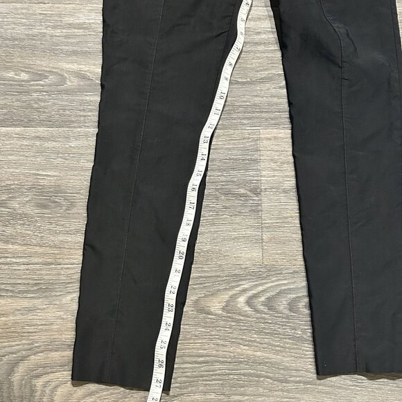 Veronica Beard Zip Back Scuba Leggings Pants Size 2 Black Tapered Trousers Slim - Picture 4 of 8